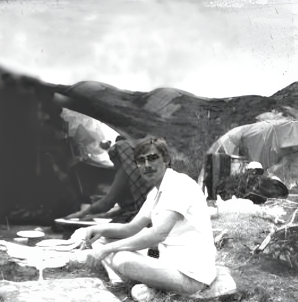 Автор в одной из экспедиций.