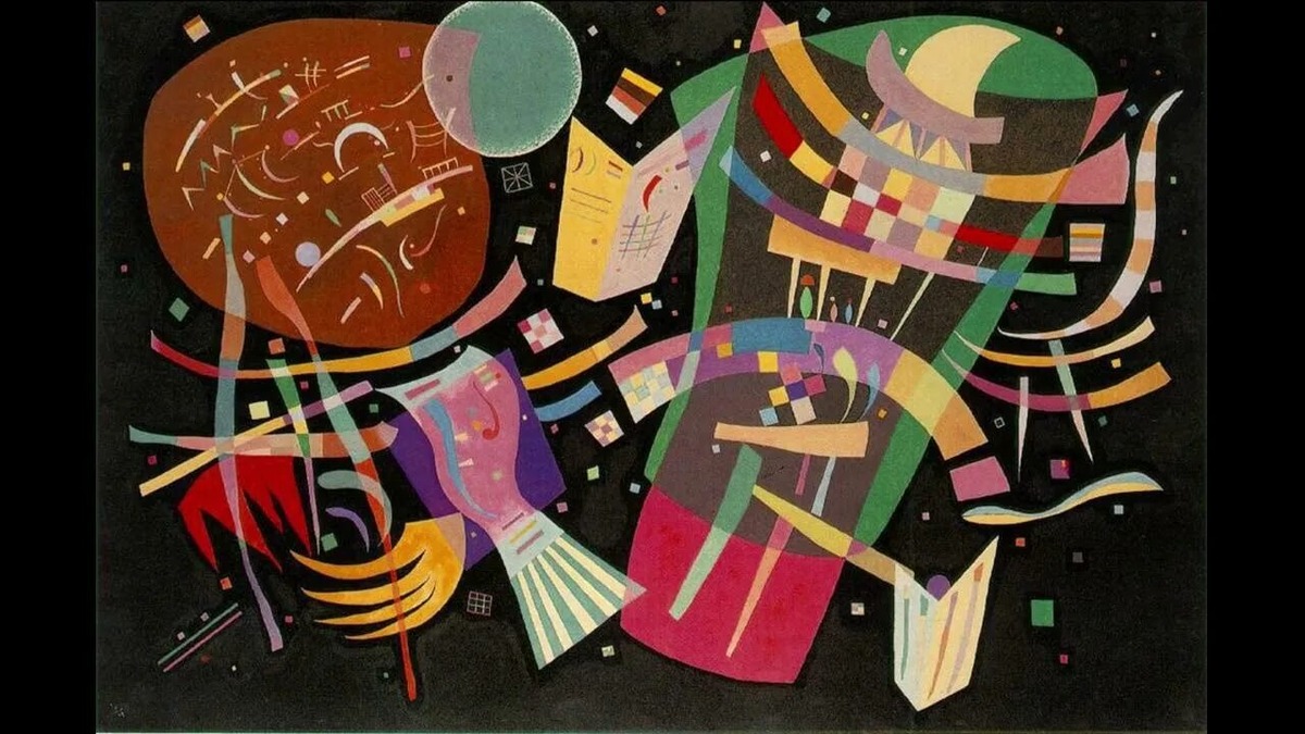 Художественная интерпретация попытки придания формы Сущему на Перекрёстке Бытия. Василий Кандинский: Композиция X. 1939
