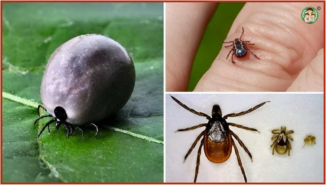 Разные стадии жизни клещей