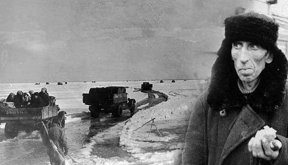 Блокада Ленинграда. Дорога Жизни. Фото из интернета