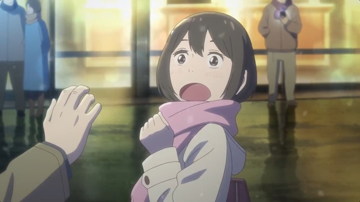 Она стояла спиной к нему и удивилась, почувствовав на плече его руку...  Он пришёл!!!.. -Долго ждала?.. 