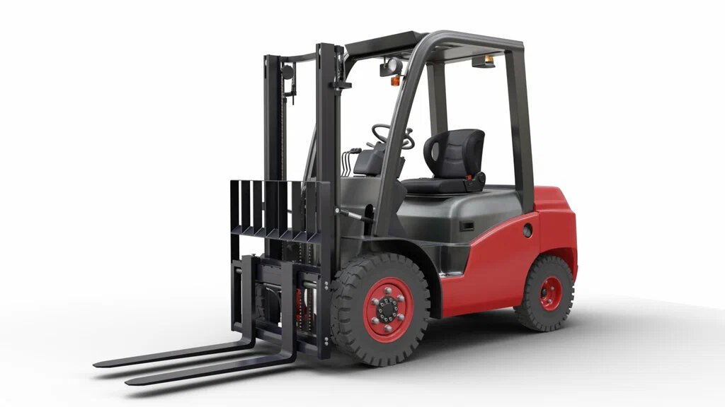 Обычный вилочный погрузчик