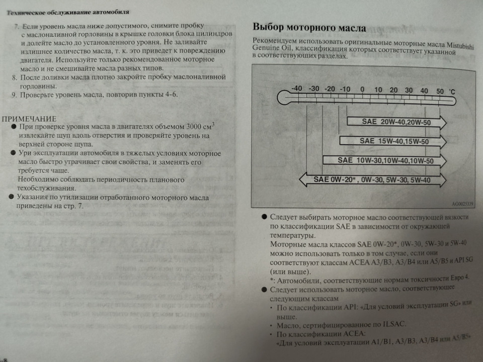 выбор моторного масло!