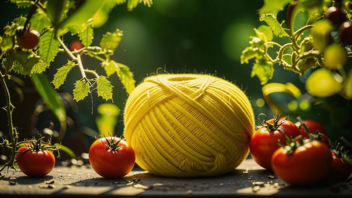 Нейросетка старалась, помидоры рисовала :) А вот клубочек у неё пока условный :)