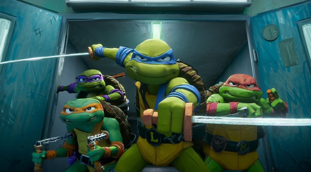     Кадр из мультфильма «Черепашки-ниндзя: Погром мутантов» (2023)