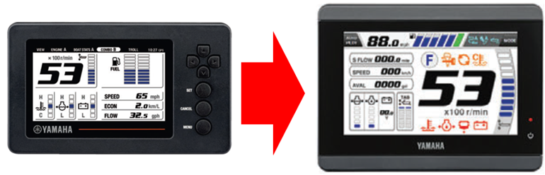 Прибор CL5 (справа) выпущен для замены прибора 6YC (слева)