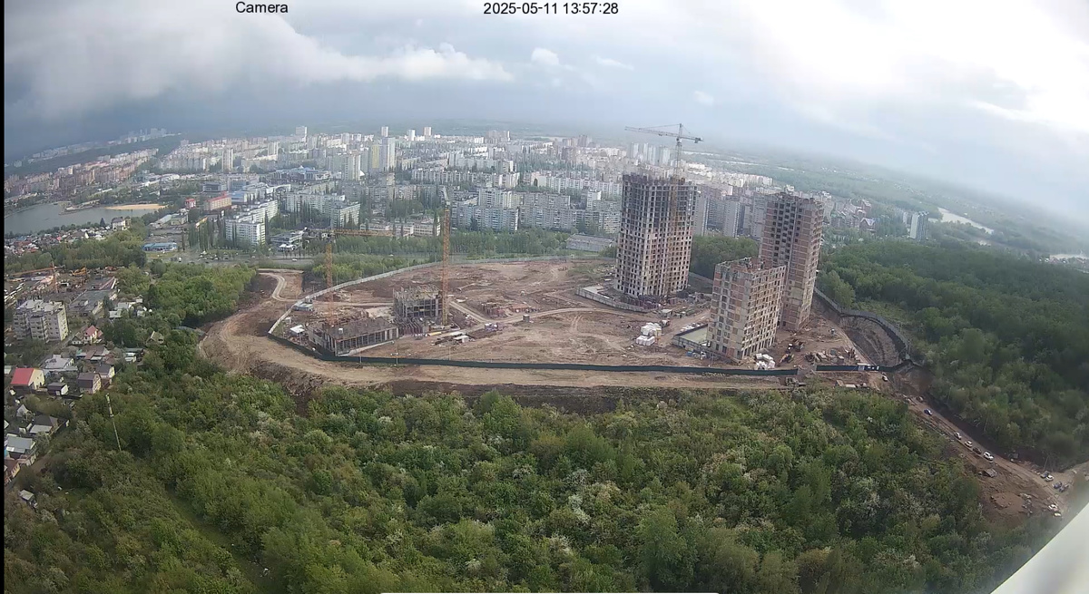 Вид с онлайн-камеры от Застройщика