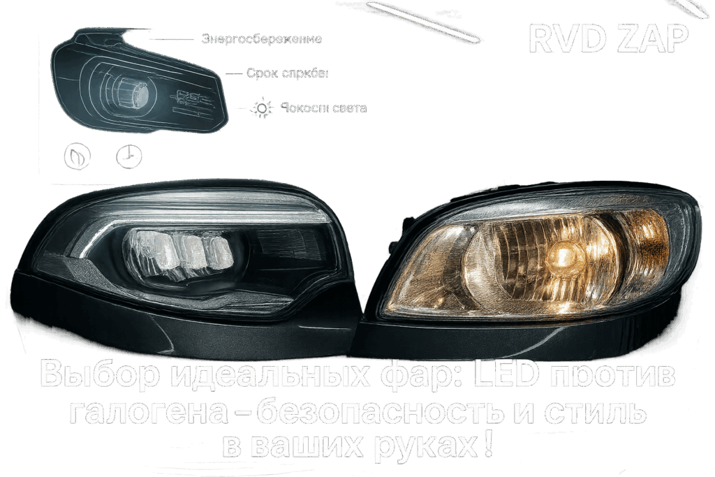    Сравнение светодиодов и галогеновых ламп admin