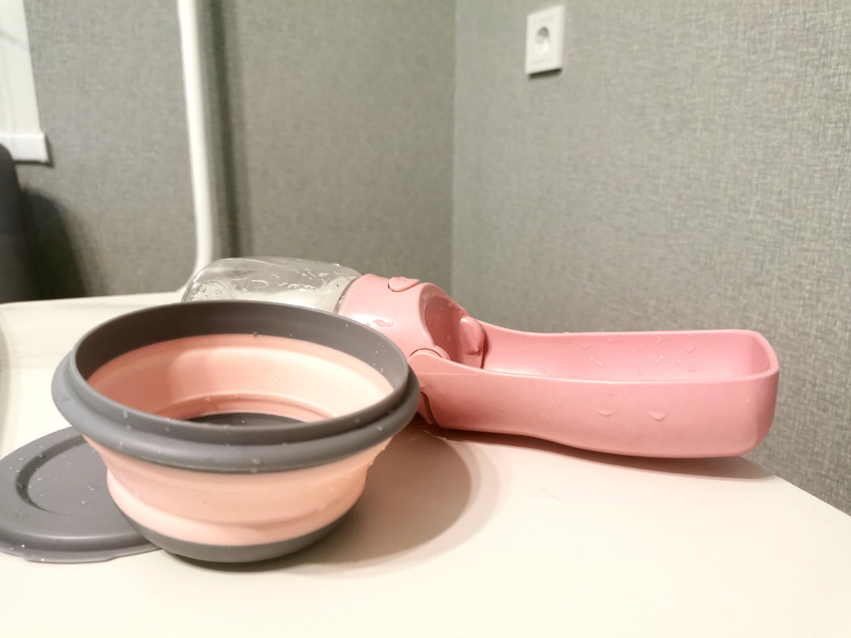 Складные миска и поилка для собаки 