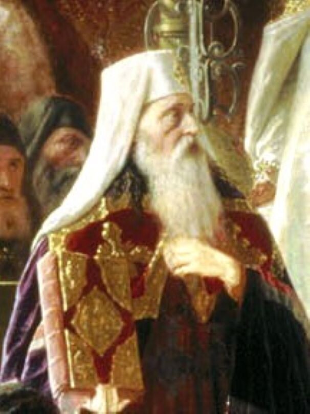Патриарх Иоаким. Фрагмент картины Василия Перова "Спор о вере"