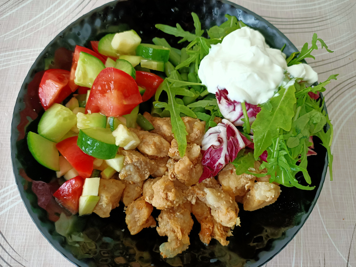 Пример обеда на кето