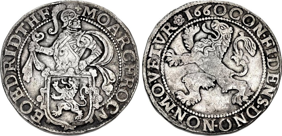 С первого взгляда и не скажешь, что данный артефакт отчеканен не в одной из провинций Нидерландов, а на германской земле или ещë где-либо (лишь легенда выдаёт несоответствие)