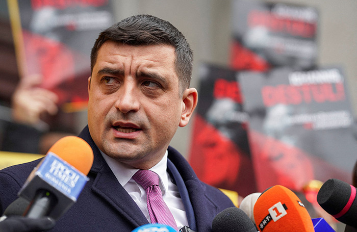    Глава крайне правого «Альянса за объединение румын» Джордже Симион.Reuters/Andreea