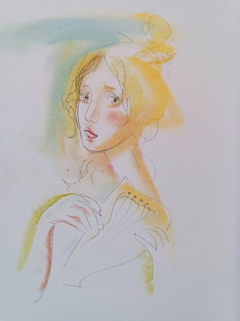 Замечательная Царь-Девица обо всём догадавшегося художника - А.Г. Траугота. "Играет на лице еще багровый цвет"...