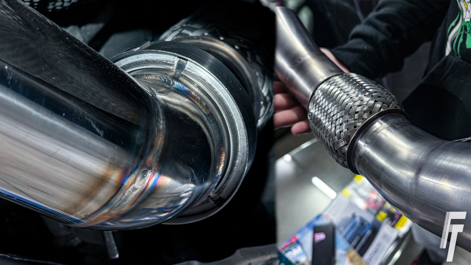 Даунпайп на BMW 120d