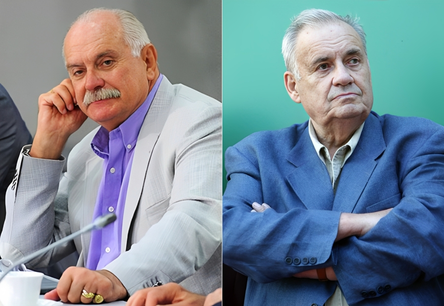 на фото Никита Михалков (слева) и Эльдар Рязанов