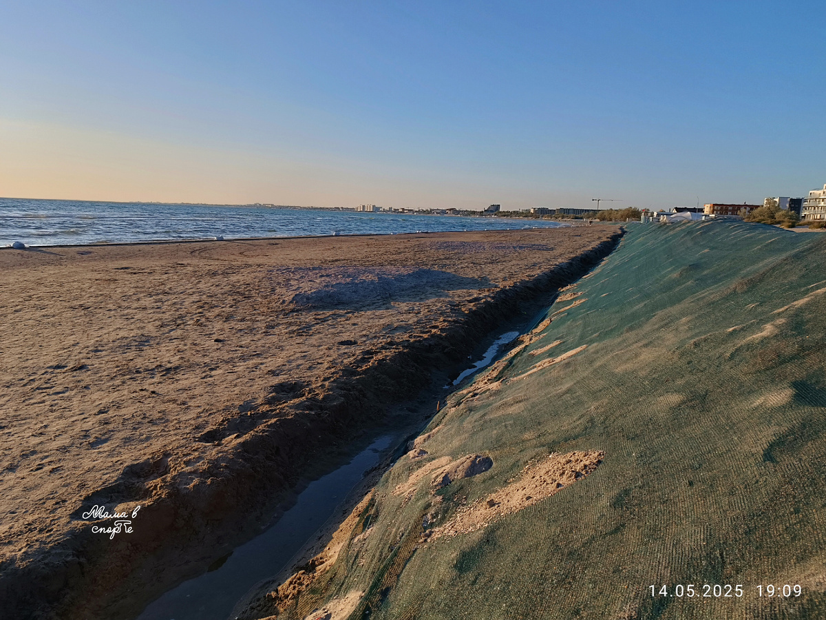 Пляж в Анапе.