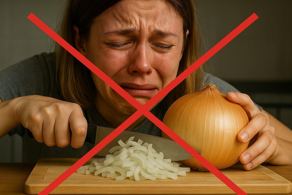    Лук вызывает у нас слезы, потому что защищается