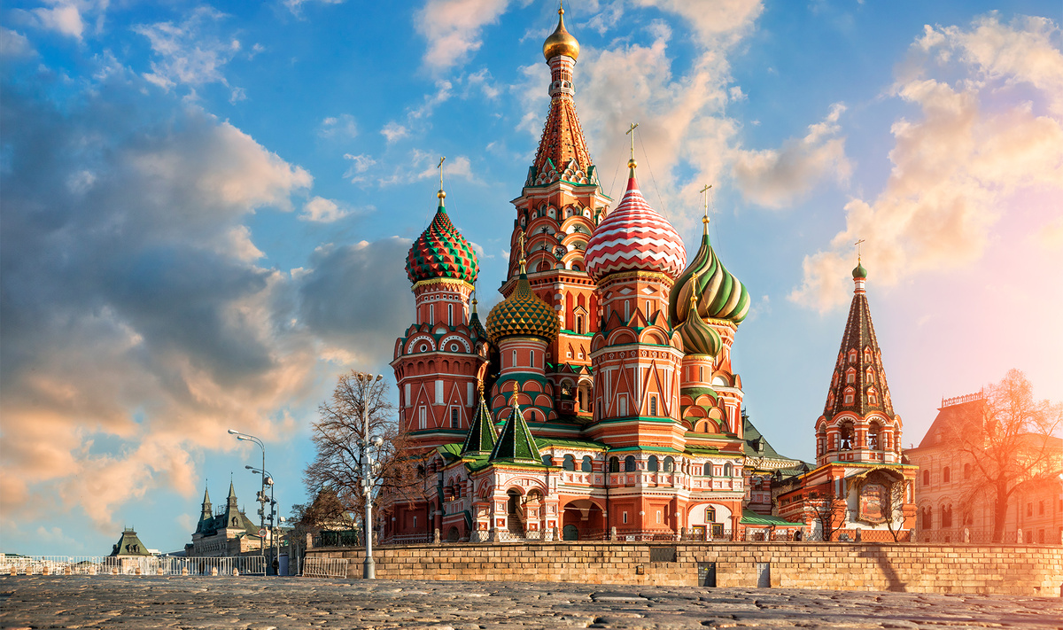 Собор Василия Блаженного Красная Площадь утро