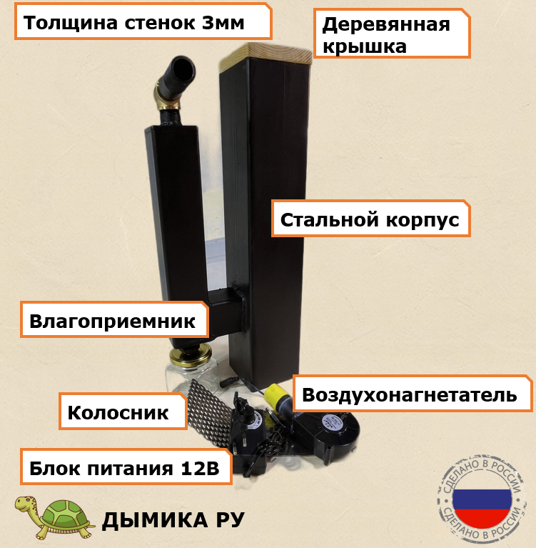 Дымогенератор холодного копчения Дымика ру
