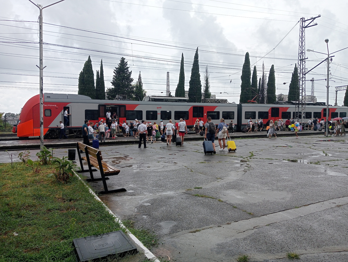 Гагра-2024, жд вокзал