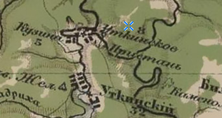 Фрагмент карты Стрельбицкого.