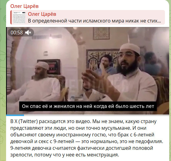    СКРИНШОТ ТГ-КАНАЛА T.ME/OLEGTSAROV