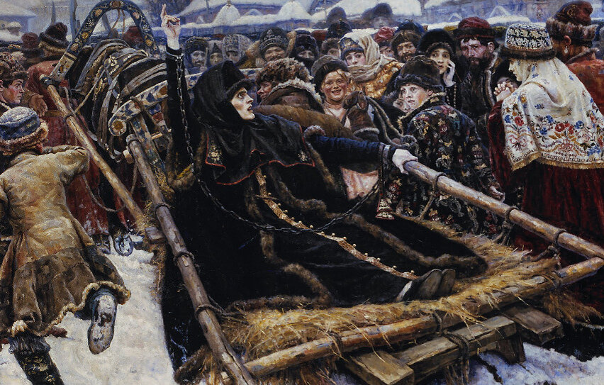 В. И. Суриков «Боярыня Морозова» (фрагмент картины)