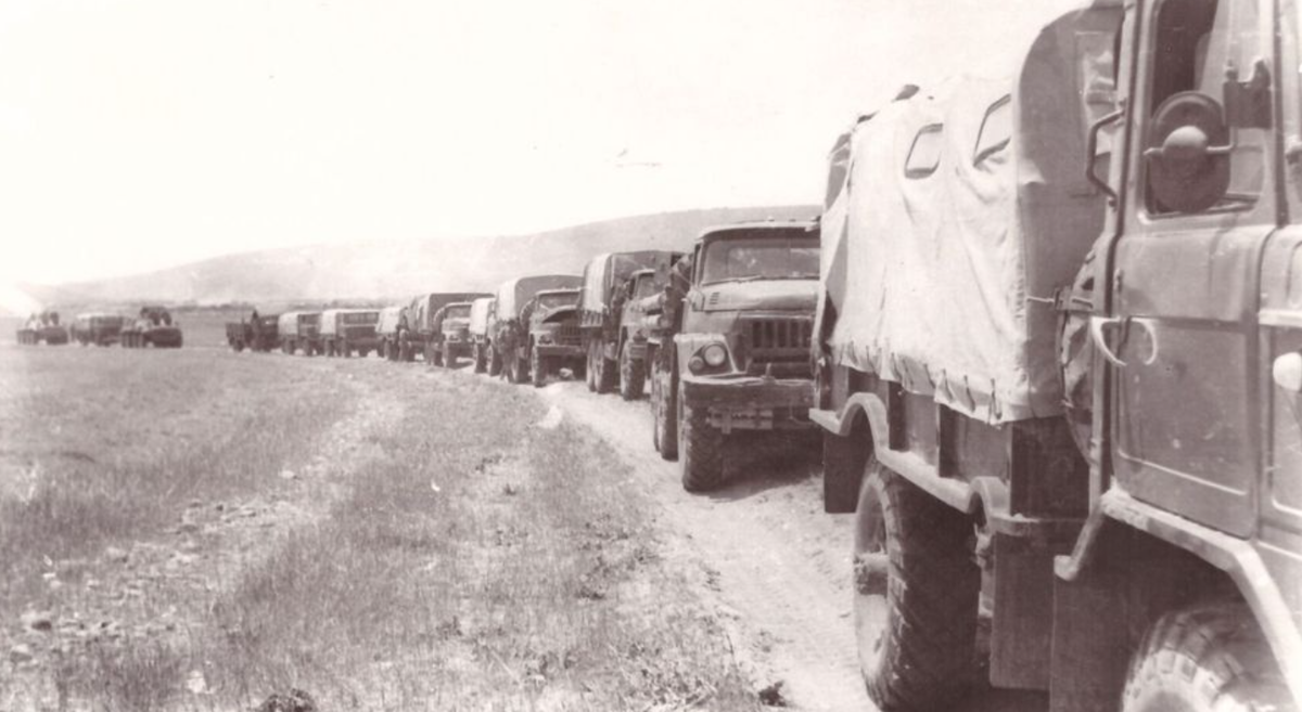 Колонна снабжения ММГ "Карабаг". Республика Афганистан, 1988 год