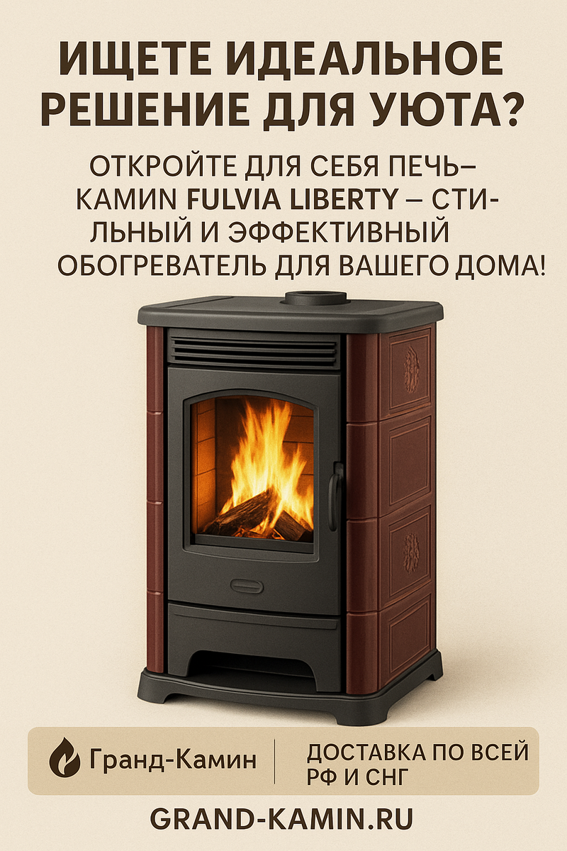    Как печь-камин Fulvia Liberty превращает ваш дом в уютное убежище: секреты обогрева и стильного интерьера Kamin
