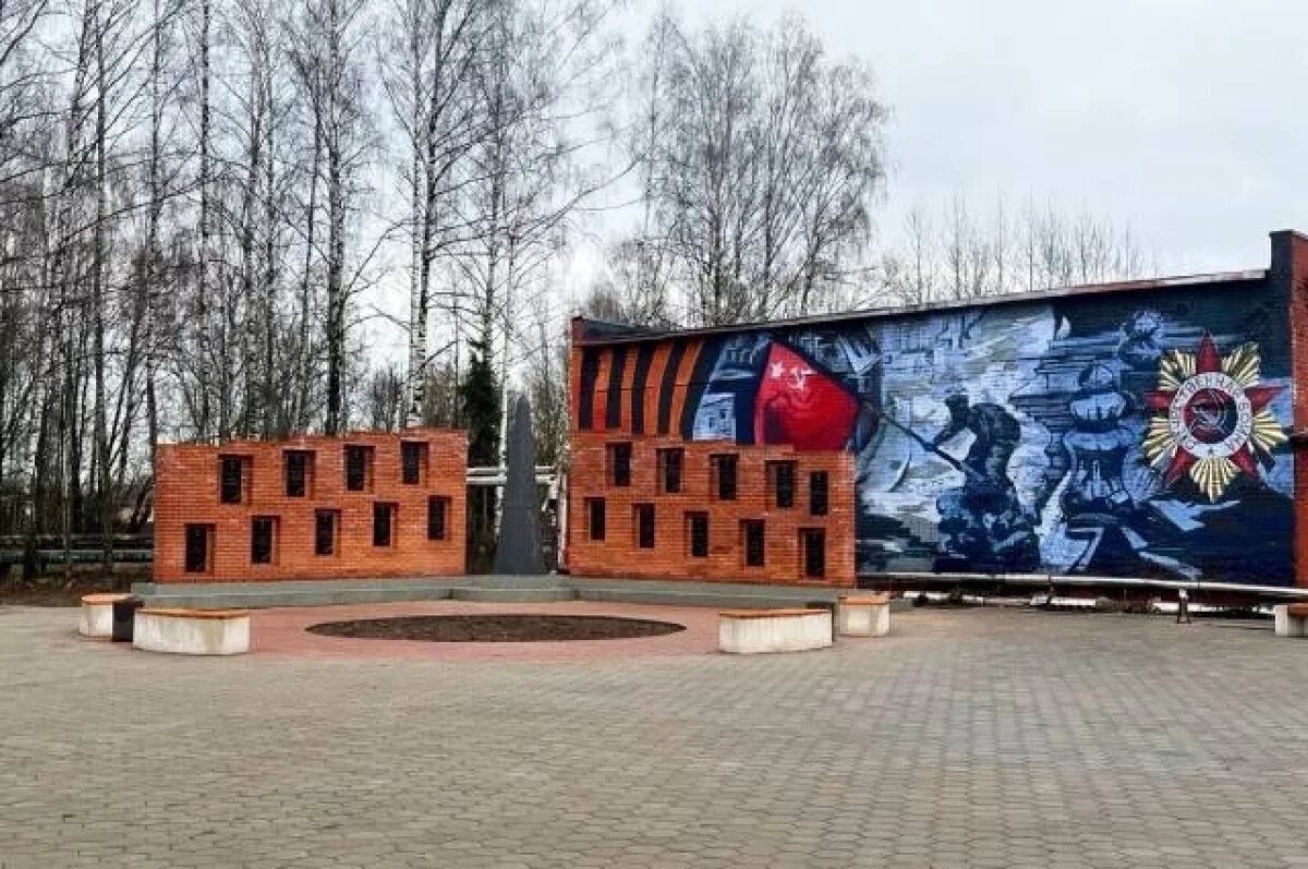    В Тверской области к юбилею Победы создали патриотическое граффити