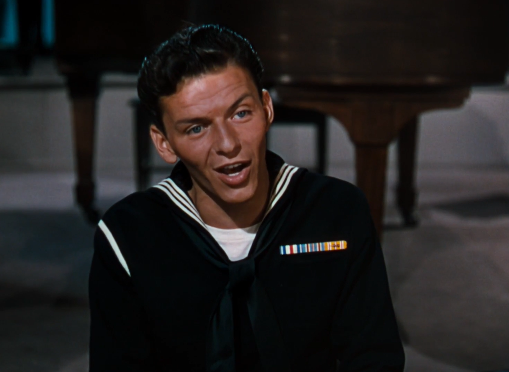 Фрэнк Синатра. Кадр из фильма «Поднять якоря» 