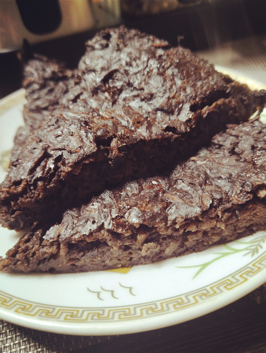 Готовый яблочный брауни