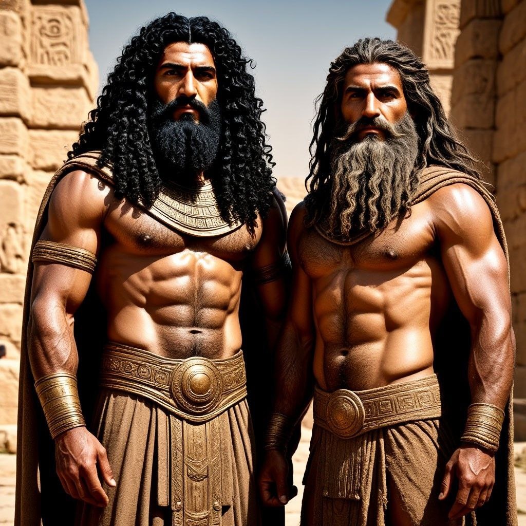 Гильгамеш и Энкиду, названные братья и друзья