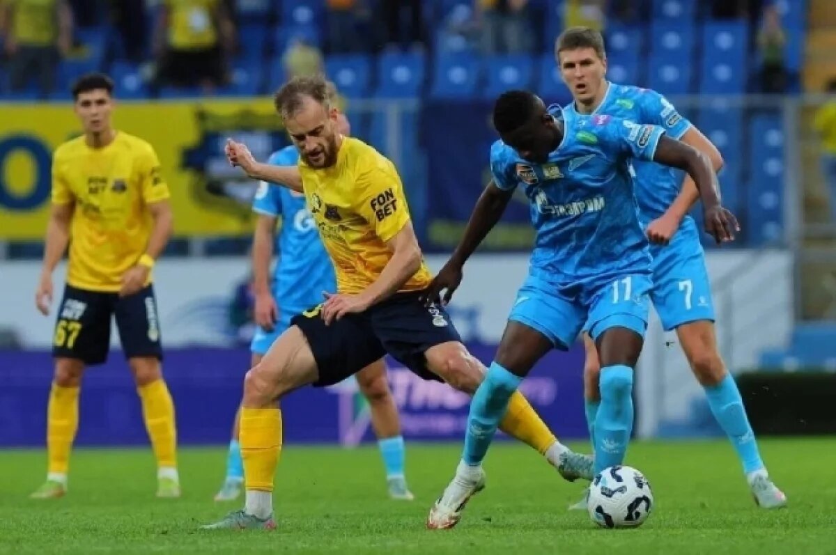    Игроки «Зенита» смогли забить один гол.