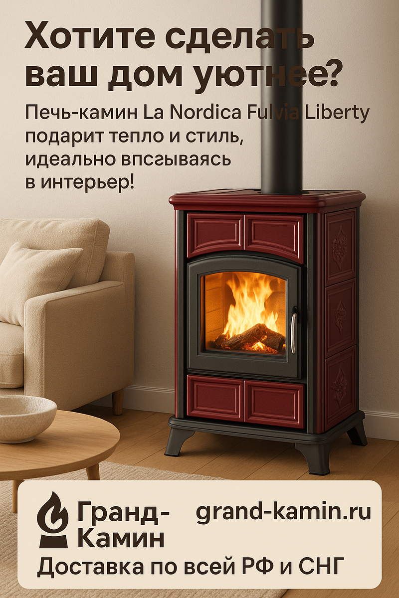    Как сделать ваш дом сердцем уюта с помощью печи-камина La Nordica Fulvia Liberty Kamin