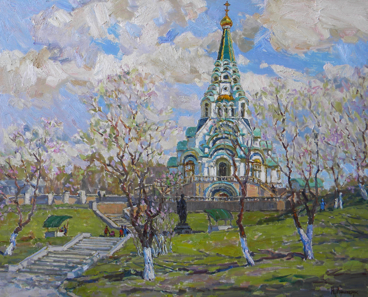 Николай Лукашук "Софийский собор" 2024 холст 80х100