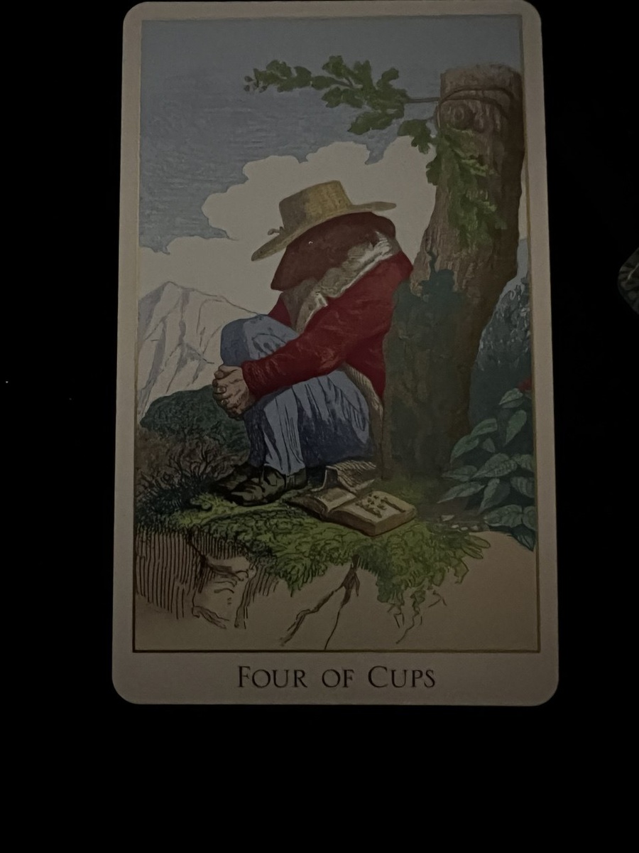 Четверка Кубков "Таро Фантастического зверинца"