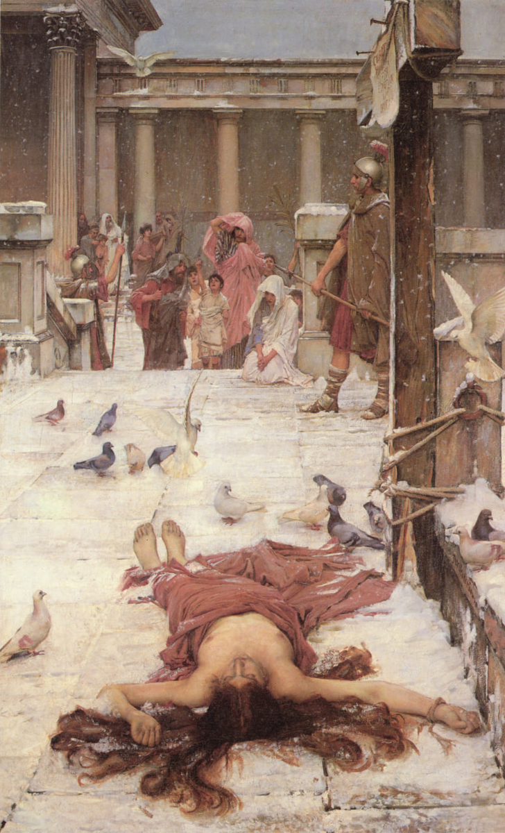 Джон Уильям Уотерхаус – «Святая Евлалия», 1885