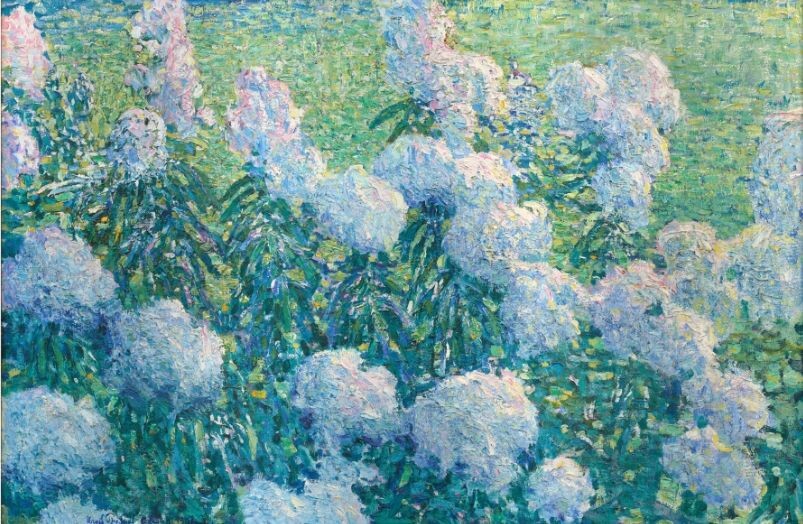 Игорь Грабарь. В утренней росе. 1907. Холст, масло. 68,5x102,8 см. Государственный Русский музей, Санкт-Петербург