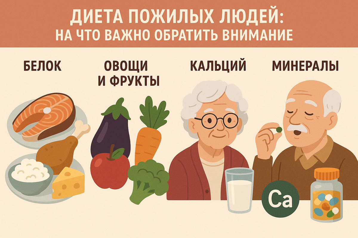 Диета пожилых людей: на что важно обратить внимание? 