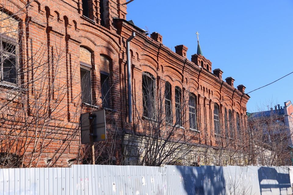    Дом купца Поскотинова в Барнауле. Март 2025 года. Источник: Виталий Барабаш