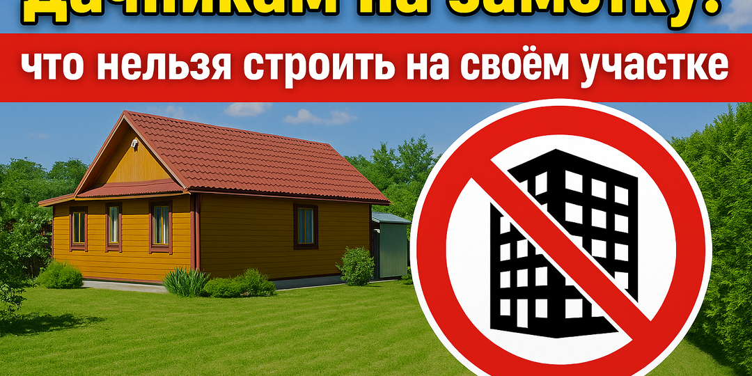 🏡 Дачникам на заметку: что нельзя строить на своём участке, чтобы не столкнуться с проблемами