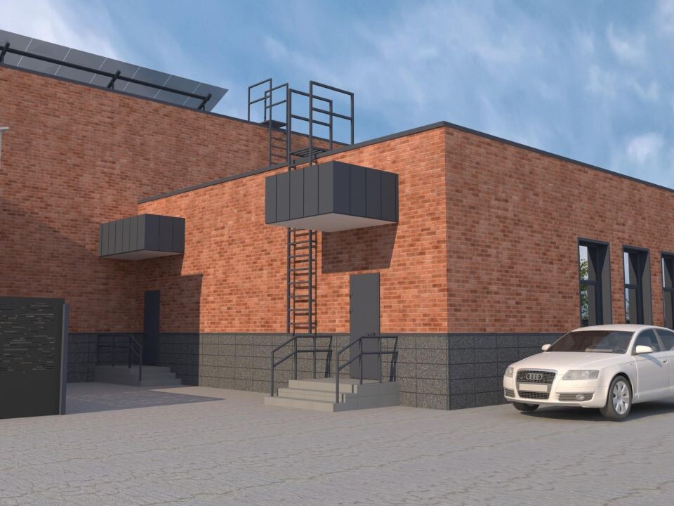    Визуализация проекта реконструкции здания на пр. Комсомольском, 106б. Источник: "СНК", мастерская Владимира Золотова