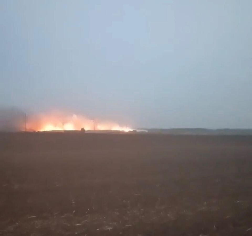    Пожар на бийском полигоне ТБО. Источник: "Бийск 22".