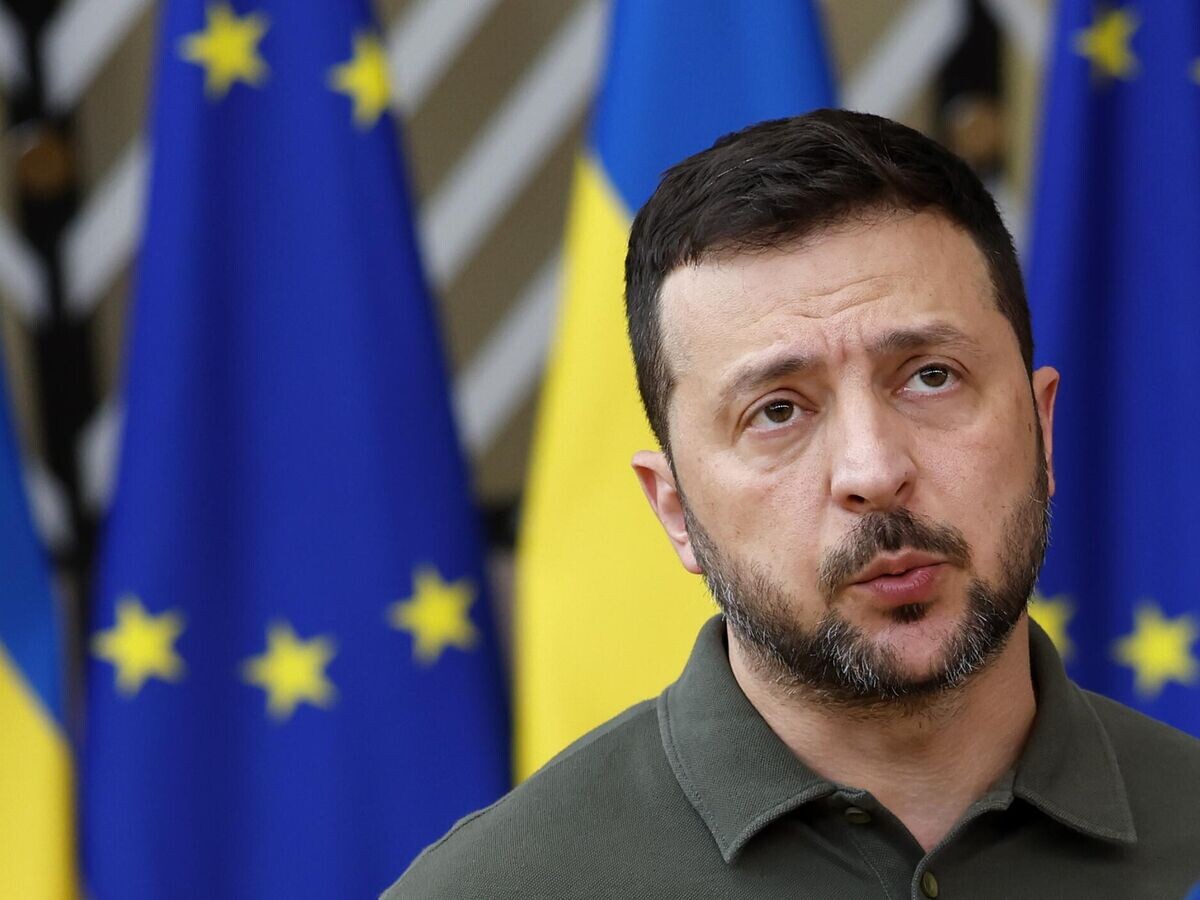 Владимир Зеленский на саммите ЕС в Брюсселе© AP Photo / Geert Vanden Wijngaert