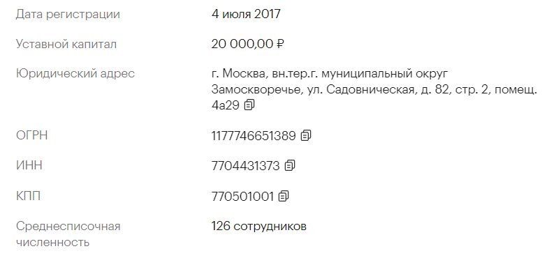 Профиль компании