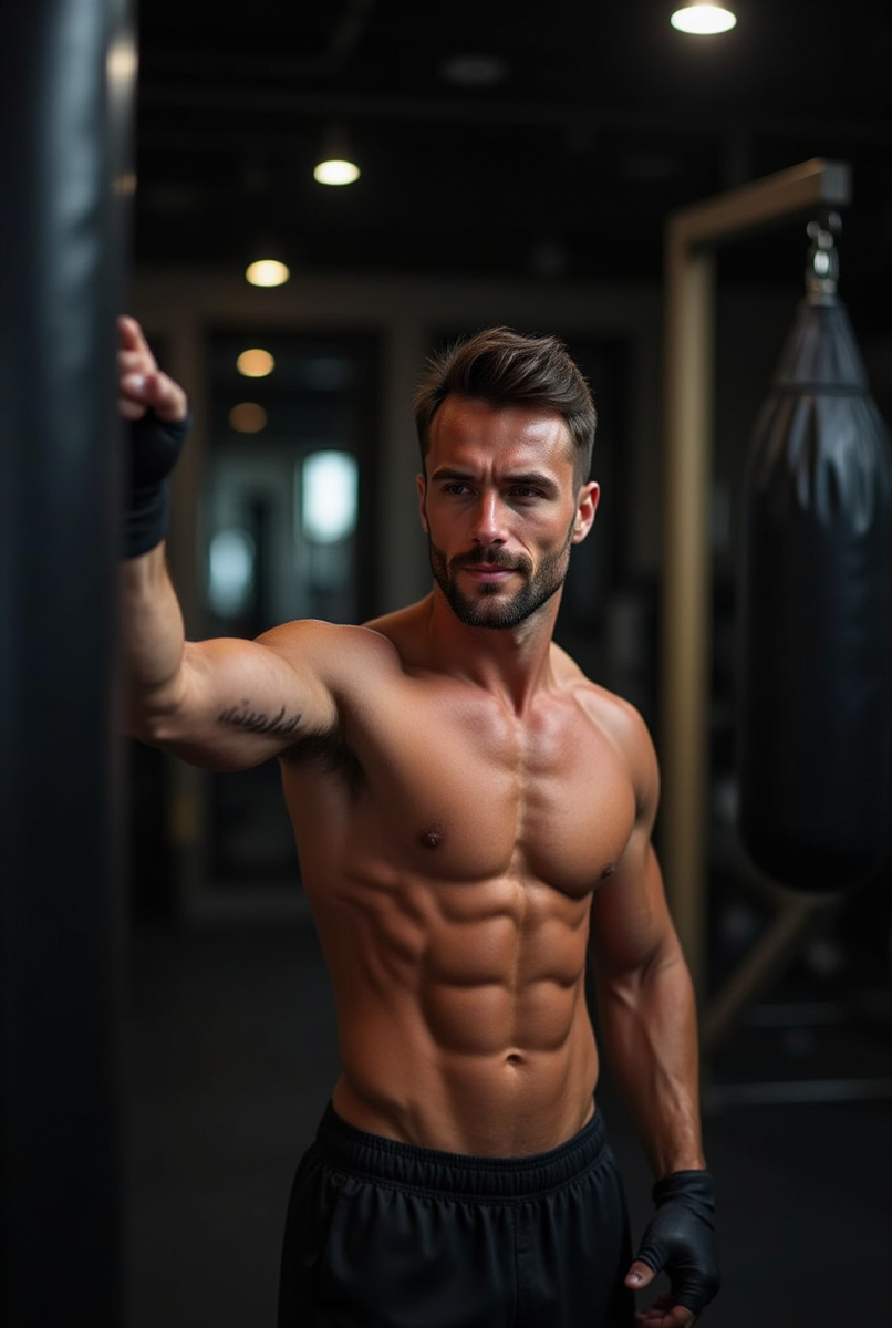 Это вымышленный персонаж. Фото нужно было для оформления мужского телеграм канала