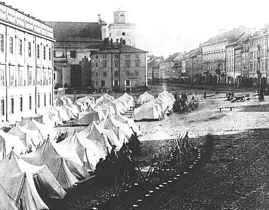русская армия в Варшаве во время военного положения, 1861 год. фото с просторов Интеренета