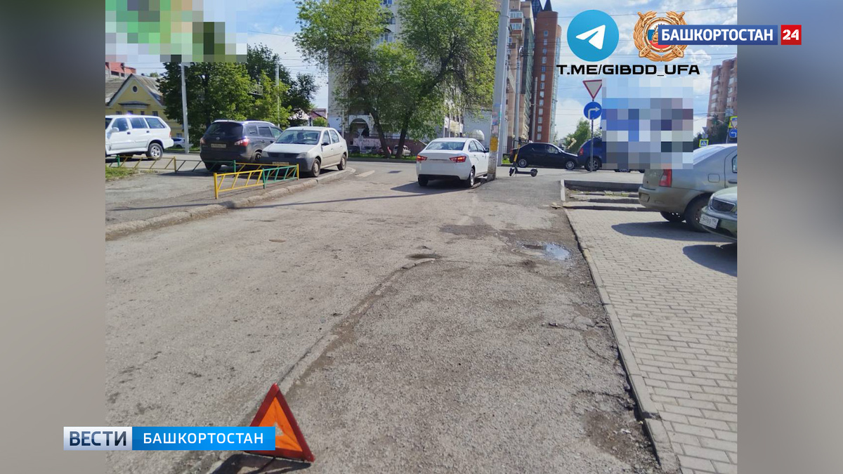    В Уфе на бульваре Ибрагимова 47-летняя велосипедистка попала под колеса машины